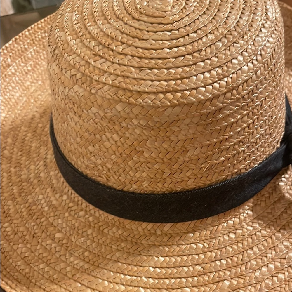Stylish Straw Hat with Black Band - Picture 6 of 8